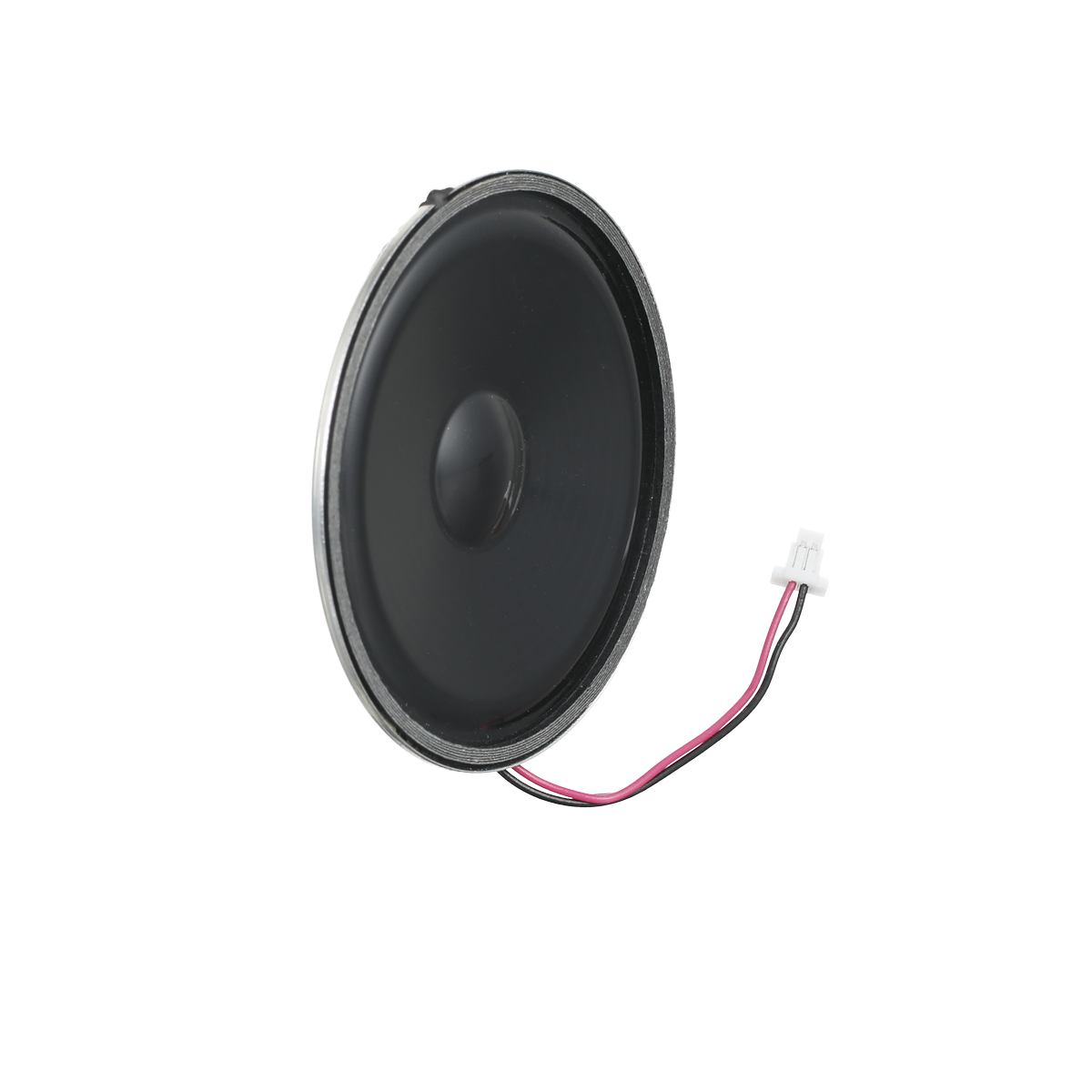lautsprecher-tfs-dialog-100-serie-55024-a Round loudspeaker, diameter 50 millimetres, with connector plug.