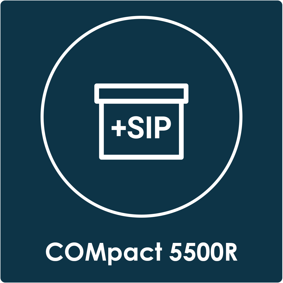 201013_Auerswald_Voucher_SIP-Komfortpaket_COMpact5500R Graphic symbol for the Voucher SIP comfort package brand plus COMpact 5500R
