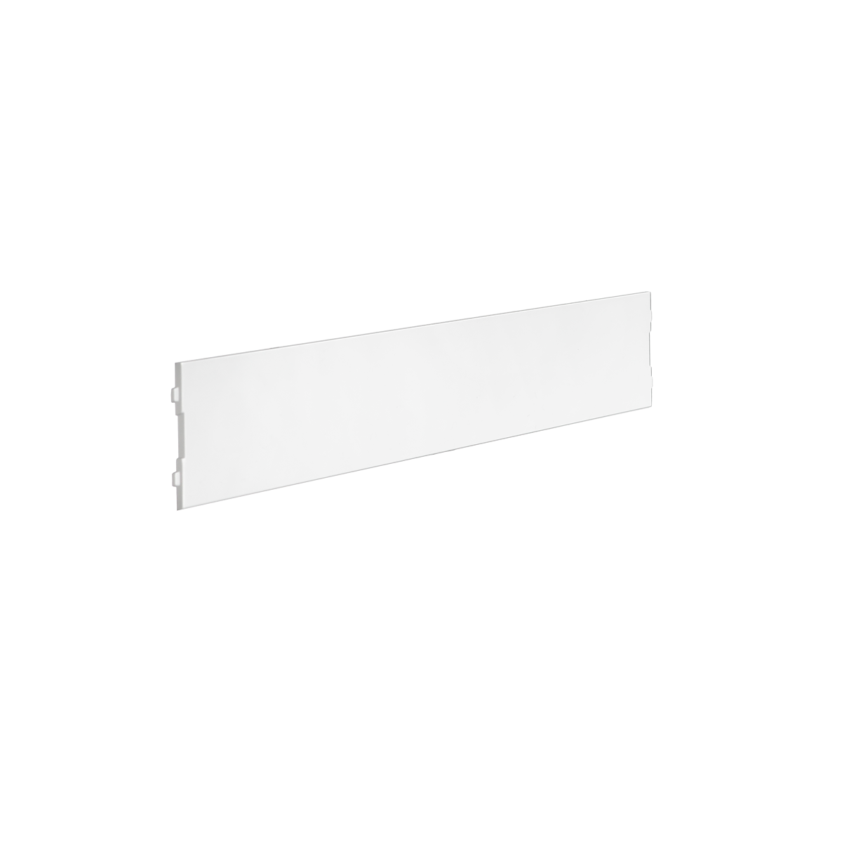 Transparente, mattierte Kunststofffolie mit Befestigungsnasen.