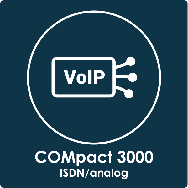 VoIP-Kanäle COMpact 3000 ISDN/analog